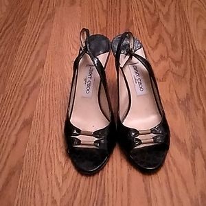 Authentic  Jimmy Choo Crocodile Slingback Shoes